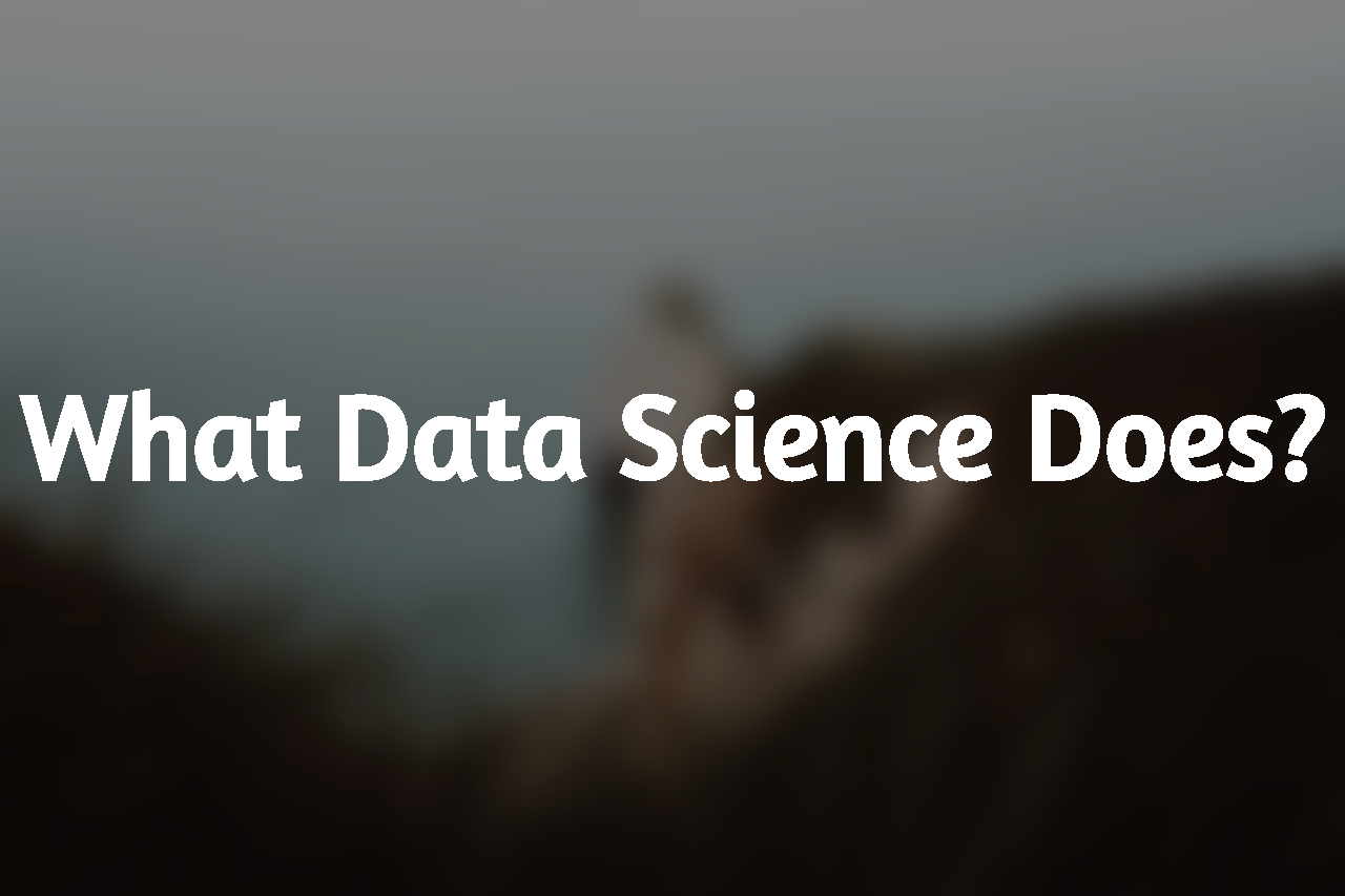 What Data Science Does